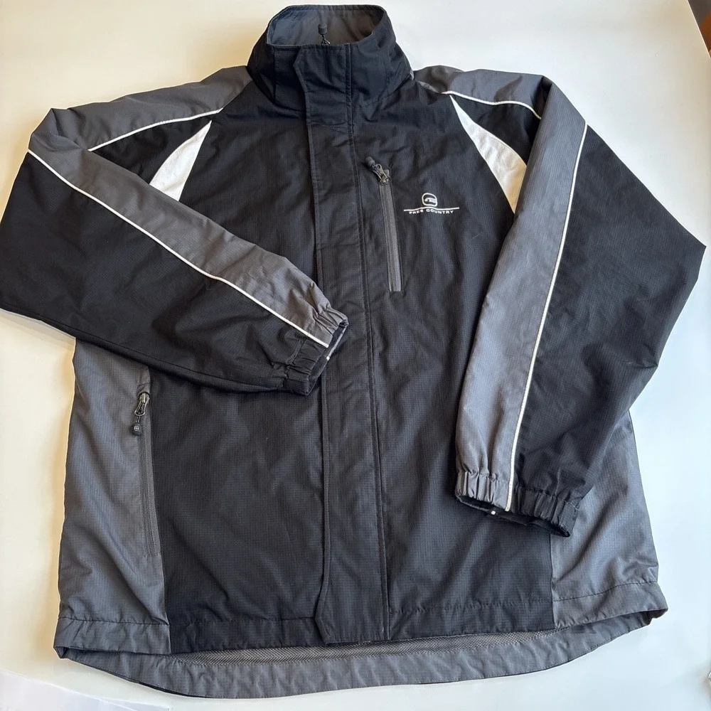 Free Country Water Resistant Rip Stop Light Weight Windbreaker Men's MEDIUM‎